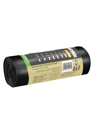 Green Choice Biodegradable Black Garbage Bags 79 Gallons (120 x 140 cm) &acirc;&euro;&ldquo; Extra Large Heavy Duty Trash Bags, Leak Resistant Bin Liners &acirc;&euro;&ldquo; 10 Bags per Roll, Pack of 3 (30 Bags Total)