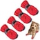 KASTWAVE Dog Boots, Dog Shoes Paw Protector, Waterproof Shoes for Dogs, Socks with Shoelace Pet Paw Protector for Indoor and Outdoor, Medium and Large Dogs 4PCS
