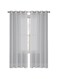 X spring Sheer Curtains, 2 Panels Semi Transparent Basic Rod Pocket Voile Window Curtain Panels for Yard, Patio Bedroom and Living Room Decor (135 * 243cm)