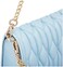 UHURA Genuine Leather Handbags for Women Crossbody Bags Trendy Small Purses and Top Handle Handbags, Textured Structured Handheld Bag - Sky Blue
