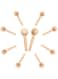KASTWAVE 10 Pcs Mini Wooden Spoons Small Wooden Spoons Condiments Salt Spoons for Spice Jam Coffee Condiment Honey Teas Sugar Kitchen Cooking - 3 Inch