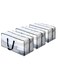 3Pcs Moving Bags, Storage Bags with Zipper &amp; Handles, Foldable Clothes Storage Bags, Space-Saving, Waterproof and Dustproof&iuml;&frac14;&OElig;Sturdy and Durable&iuml;&frac14;&OElig;for Moving, Camping, Travel&iuml;&frac14;&OElig;74x34x36cm
