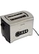 Geepas 900W 2 Slice Toaster GBT6152 - Stainless Steel Bread Toaster with High Lift Function - Reheat  Defrost Function  Lift &amp; Lock Function, Wide 2 Slots
