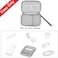 RLSOCO Electronic Organizer Case for MacBook Power Adapter Chargers Cables Power Bank/Apple Power Adapter ​​​​​​​/Apple Magic Mouse/Hard Drive/SD Card and more Electronics Accessories more (Black)