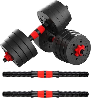 Adjustable Dumbbell &amp; Barbell Set 30kg &ndash; Weight Set with Connecting Rod