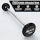 Fixed Barbell with Rubber-Coated Weights &ndash; 20kg Pre-Loaded Straight Weight Bar for Home Gym