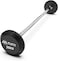 Fixed Barbell with Rubber-Coated Weights &ndash; 20kg Pre-Loaded Straight Weight Bar for Home Gym