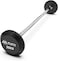 Fixed Barbell with Rubber-Coated Weights &ndash; 30kg Pre-Loaded Straight Weight Bar for Home Gym