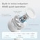 JISULIFE Handheld Turbo Fan [16H Max Cooling Time] Mini Portable, 4000mAh USB Rechargeable Personal, Battery Operated Small Pocket Fan with 5 Speeds for Travel/Outdoor/Home/Office - White