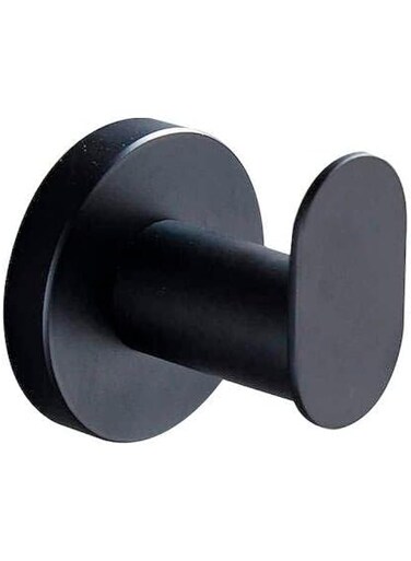 PrimeMount: Pack of 2 pcs: Black Color: Sleek Wall-Mounted Holder for Organizing Your Essentials