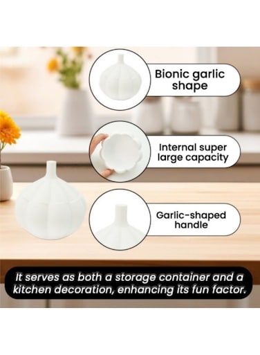Shaped Cup Kitchen Garlic Spice Storage Container Kitchen Decorations