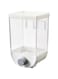 Funien 1000mL Dry Food Dispenser Nail-free Cereal Dispenser Wall-Mounted Kitchen Food Storage Container Organizer for Cereal Trail Mix Candy Granola Nuts Beans Rice Pasta