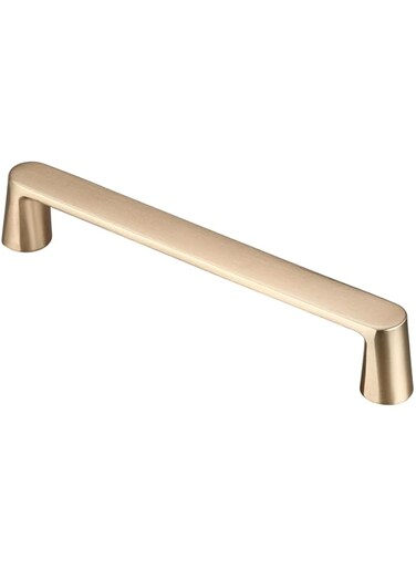 AITITAN 10 Pack Gold Cabinet Handles Brushed Brass Cabinet Pulls - 3-3/4 Inch Hole Centers Gold Drawer Pulls Gold Handles for Cabinets, Dresser Handles and Cupboard Handles