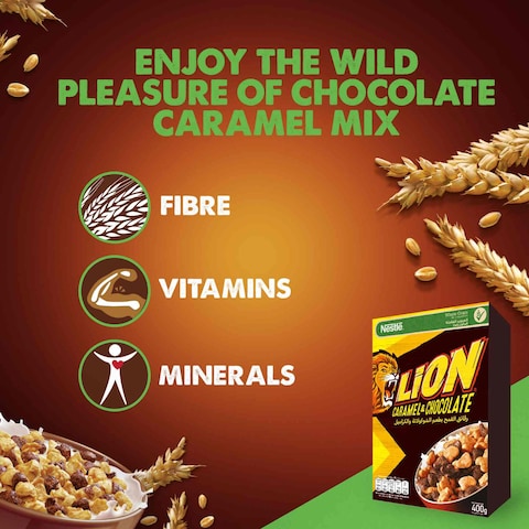 Nestle Lion Caramel and Chocolate Breakfast Cereal, 400g