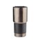 Larsen BOLIN 530ml Double Wall Vacuum Insulated Stainless Steel Tumbler with PU Grip Sleeve, Leak-Resistant Lid, Hot &amp; Cold Travel Mug, Gunmetal Finish, Fits Car Cup Holders - Black