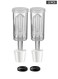3-Piece Airlock 2 Pack with 2 PCS #6 Stopper and 2 PCS Grommets, Fermentation Airlock, Carboy Airlock FDA Transparency Upgraded
