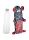 Les Filous Plush Mouse with Bottle Inside and Squeaker 24cm