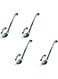 Robustline Multipurpose Wall Mounted Hat and Coat Hooks for Clothes, Coats, Hats, Belts, Towels (C-746) (4, Chrome Plated)