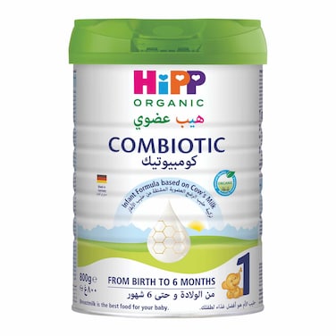 Hipp Organic Combiotic Infant Formula Stage 1, From Birth to 6 Months, 800g