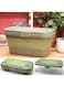 Lomeshow Collapsible Picnic Baskets with Lid, 16L 17Qt Leak-Proof Foldable Bucket, Anti-Slip Pad, 3-in-1 Multipurpose Design, Perfect for Picnic, Camping, Fishing, Car Wash, Trunk Organizer, Green