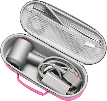 Travel Case for Dyson Supersonic Nural/Supersonic HD16 HD08 HD07 HD15 HD03 HD01 Hair Dryer by RLSOCO,Storage Hair Dryer Only for easy travelling - Pink (Case Only)