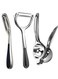 of 3 pcs Kitchen Tools Lemon Juicer and Dual-Shaped Potato Graters