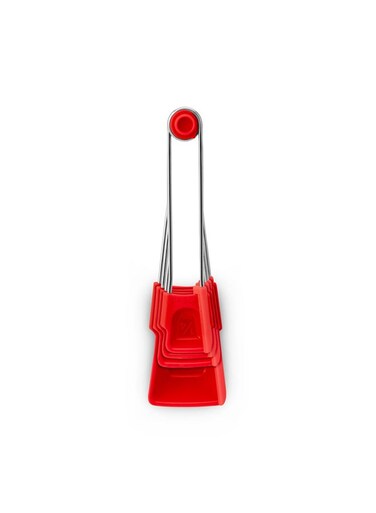 Levoons Self-Levelling Measuring Spoon Set, Accurate Measurement from 1/4 Teaspoon to 1 Tablespoon, Pack of 4, Easy-to-Use, Ideal for Precise Cooking and Baking, Red Fire Truck