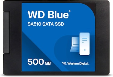WD Blue 500GB SATA Internal Solid State Drive, 2.5&rdquo;/7mm Cased, 560MB/s / 510MB/s Sequential Read &amp; Write Speed, SATA III 6GB/s   WDS500G3B0A
