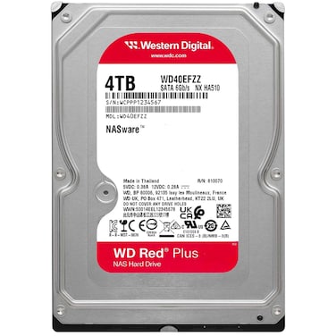 WD Red Plus 4TB Internal NAS HDD 3.5" 5400rpm 128MB Cache - WD40EFZZ
