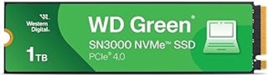 WD 1TB Green SN3000 NVMe M.2 2280 PCIe Gen4 SSD R:5000MB/s,W:4200MB/s