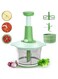 YumLock 1.5L Manual Food Processor - Salad Spinner Large Lettuce Spinner Kitchen Gadgets - Meat Masher - Express Hand Held Onion Chopper &amp; Dicer for Baby Food, Garlic, Veggies - BPA Free