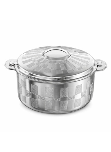Signature Hotpot   Premium Insulated Casserole for Hot &amp; Cold Food   Stainless Steel Inner   Long Heat Retention   Elegant Serving Hot Pot Etching Finish- 2500ML