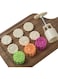 Cookie Press Cake Stamp Moon Cake Mold with 6 Stamps - 50g DIY Decoration Mid Autumn Festival