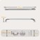 32 Inch Stainless Steel Knurled Chrome Finish Grab bar (1.25 inch dia)