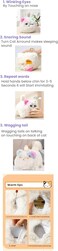 Talking Cat Plush Toy for Kids, Interactive Realistic Toy That Repeats Words, Winks &amp; Wags Tail, Soft Electric Cat for Toddlers &ndash; Birthday Gifts for Girls Boys 2  years and above