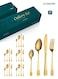 24-Piece Stainless Steel Cutlery Set Gold Spoon Set Spoon And Fork Set