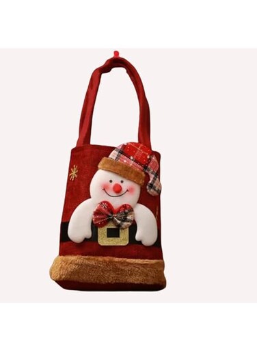 Christmas Decorations Cartoon, Snowman Style Gift Bag, 1 Piece