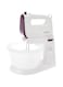 Philips Mixer - 400W - 3L Bowl, Double Balloon Beater, Kneading Tool, 5 Speeds + Turbo, White/Purple - HR3745/11
