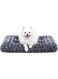 KSIIA Washable Dog Bed Deluxe Plush Dog Crate Beds Comfy Kennel Pad Anti-Slip Pet Sleeping Mat for Large, Jumbo, Medium, Small Dogs Breeds, 29" x 21", Dark Grey