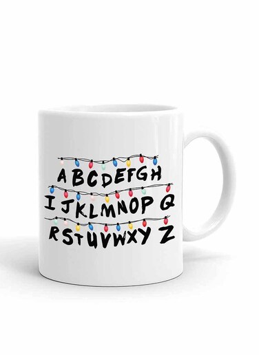 Your Wall A To Z Alphabets FRIENDS TV Show Theme Printed Ceramic Coffee Mug 325ml, Perfect Gifting by Spoil Your Wall