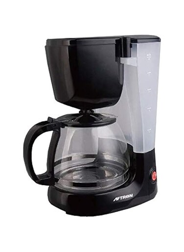 Aftron Powder Filter Coffee Machine, Black - AFCMP125N