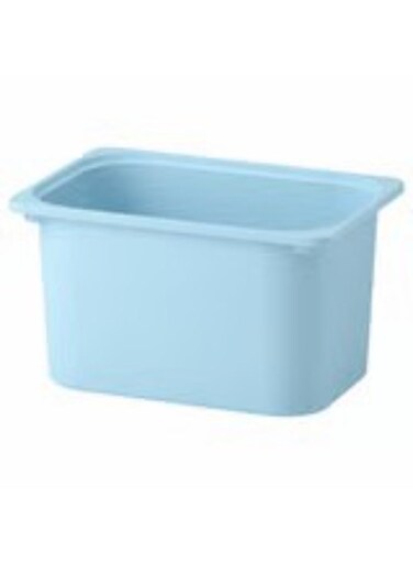 Storage box light blue 42x30x23 cm