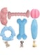 SYOSI Puppy Teething Chew Toys for Small Dog Toys Puppy Teething Rings Rubber Interactive Chewers Relieve Itching Ball Bone Clean Teeth Toy Puppy Teething Toy Pet Teething Toy 6 Pack