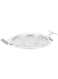 Regent Stainless Steel Glitter 5 Compartment Round Dish - Silver