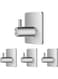 Khazna Adhesive Hooks, Silver Self Adhesive Towel Hooks, Waterproof Shower Wall Stick on Hooks, Heavy Duty 304 Stainless Steel Bathroom Kitchen Sticky Hooks for Towel Robe Loofah Key Coat Bag，5 Pack