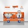 Portable 2 Burner Gas Stove with Foldable Legs, Windshield &amp; Adjustable Flame for Camping Outdoor Cooking