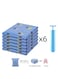 Premium Vacuum Storage Bags with Manual Pump, 6 Pack, Reusable Space Saver Bags for Clothes, Mattresses, Blankets, Duvets, Pillows, Comforters, Quilts, Travel