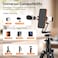 ULANZI Phone Tripod Mount with Arca Uka Base Foldable Mini Tripod Mount Camera Adapter Compatible with iPhone17 16 15 Android Metal Phone Clamp for Desktop Handheld Vlogging