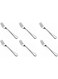 6 Pieces Stainless Steel Dinner Forks, Find Top Heavy-Duty Forks Cutlery Set, 8 Inch Silver