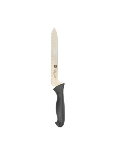 Sensei Back of the Haus - 8-inch Offset Bread Knife - Professional Chef's Kitchen Knife - Durable German Steel - Stain Resistant - With HACCP Coding For Food and Allergen Safety